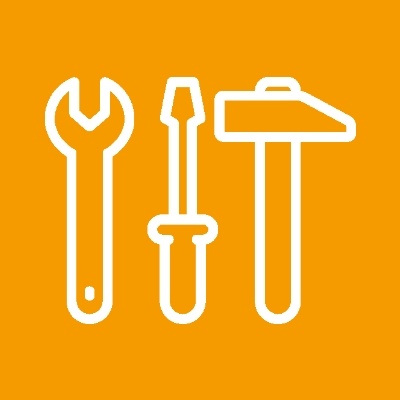 Das Icon zeigt Werkzeug, welches zum Heizkörper austauschen benötigt wird.